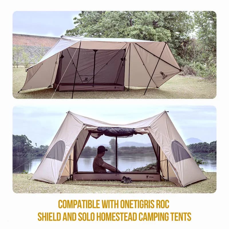 Tente intérieure OneTigris maille extérieure étanche sol baignoire 1 personne randonnée camping survie chasse