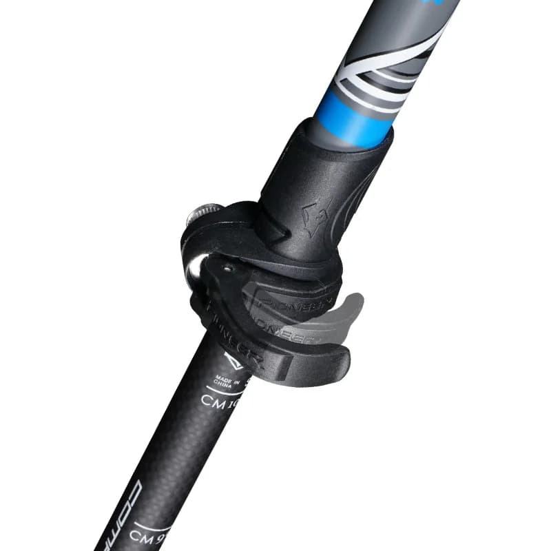 Canne de marche courte à poignée en T télescopique - 46-100cm en fibres de carbone pour escalade