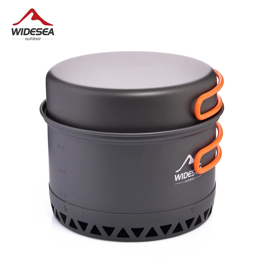 Ustensiles cuisine camping Widesea 2,3L - Set casseroles cuiseur thermique vaisselle voyage pêche