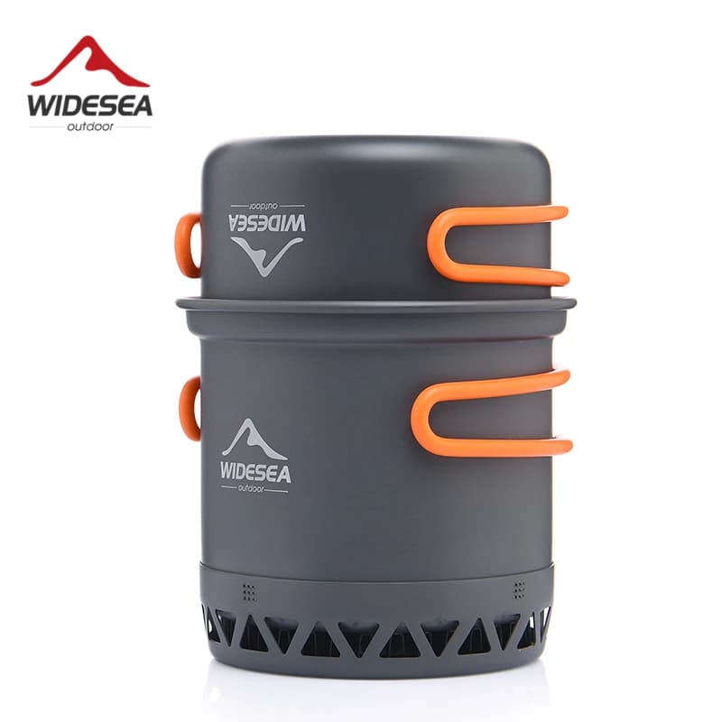 Ensemble de Cuisson Camping ESEA 1,3L et 2,3L - Batterie Marmite Bouilloire Ustensiles de Voyage