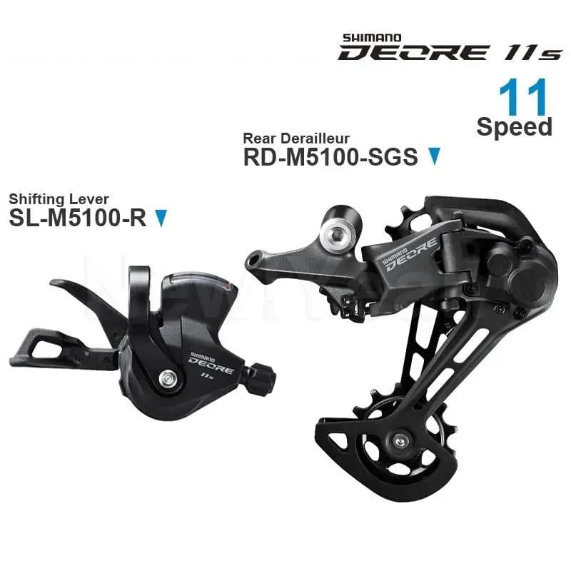 Groupe Shimano DEORE M5100 pour VTT - Shifter et dérailleur 11 vitesses pièces d'origine