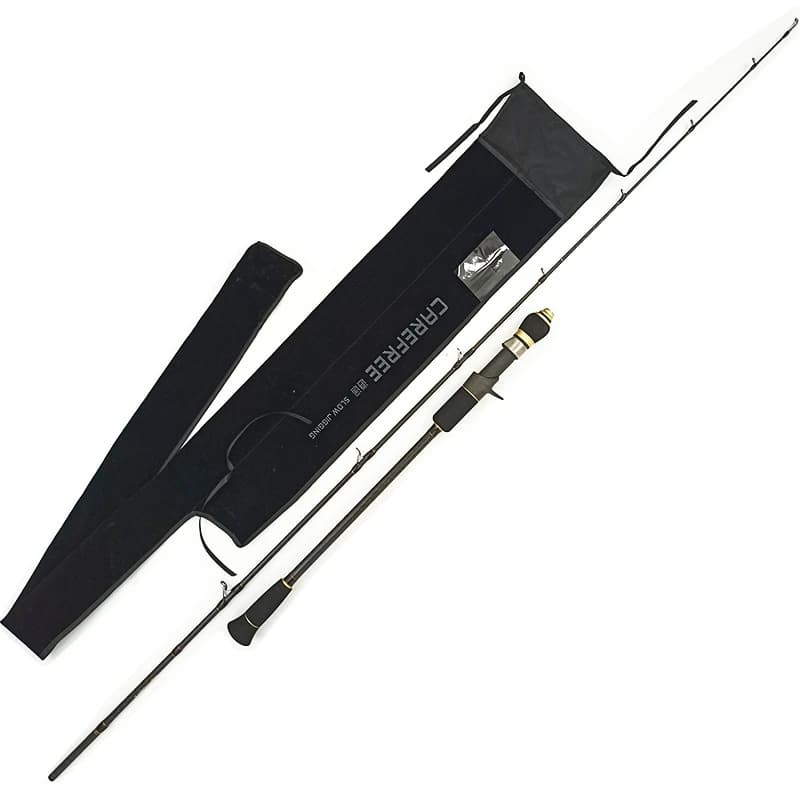Canne pêche carbone slow jigging mer - 1.68-1.95m puissance M ML pour bateau haute mer spinning