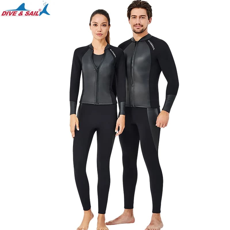 Combinaison Néoprène Homme Femme pour Plongée Surf Kayak et Natation – Veste et Legging