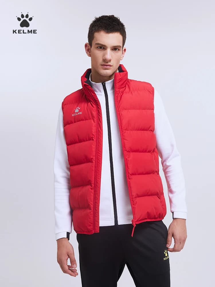 Veste sport Kelme homme coton chaude coupe-vent sans manches automne hiver