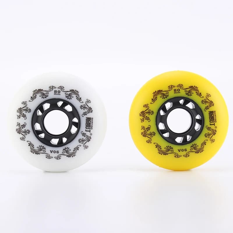 Roues patins à roulettes 90A 72-80mm pour freestyle et remplacement roues de lame de pêche