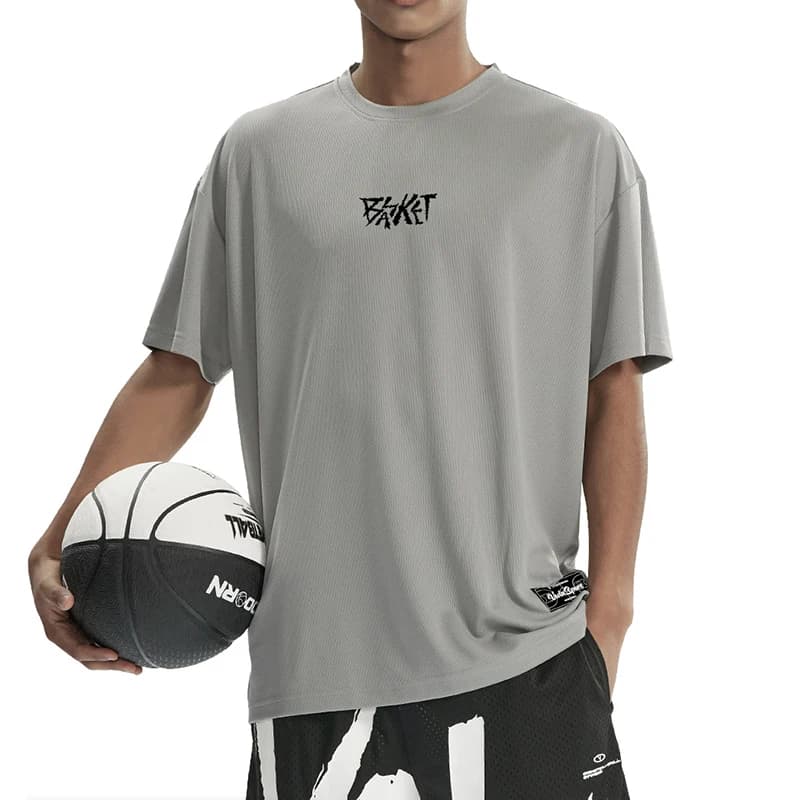 T-shirt homme surdimensionné 100% polyester - Vêtement extérieur résistant et respirant pour pêche