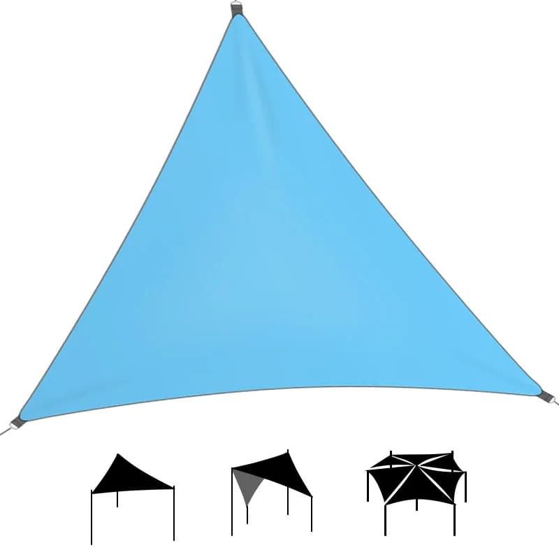 Bâche de camping étanche et tente triangulaire pour abri solaire léger en extérieur