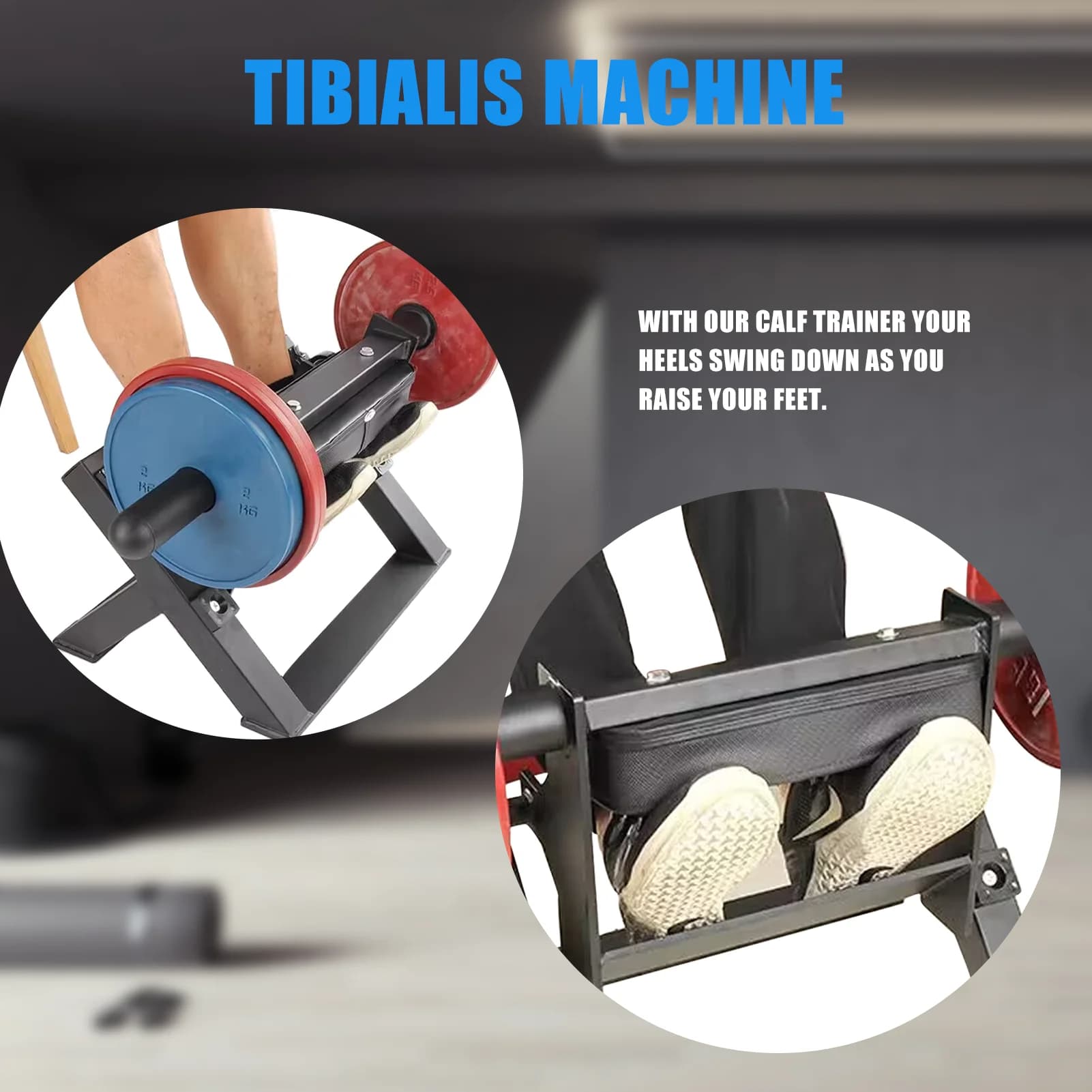Machine levage mollet réglable pour pêcheur - Équipement force étirement tibia dorsi plaques poids