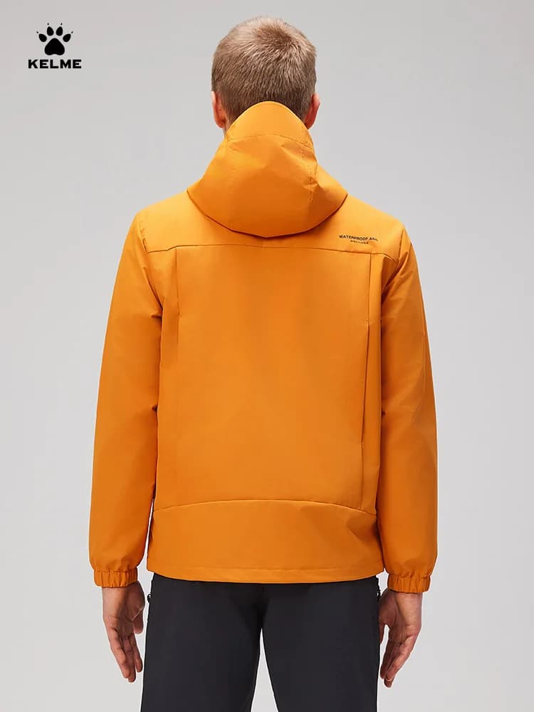 Coupe-vent sport Kelme homme tissé à capuche pour course randonnée alpinisme entraînement extérieur