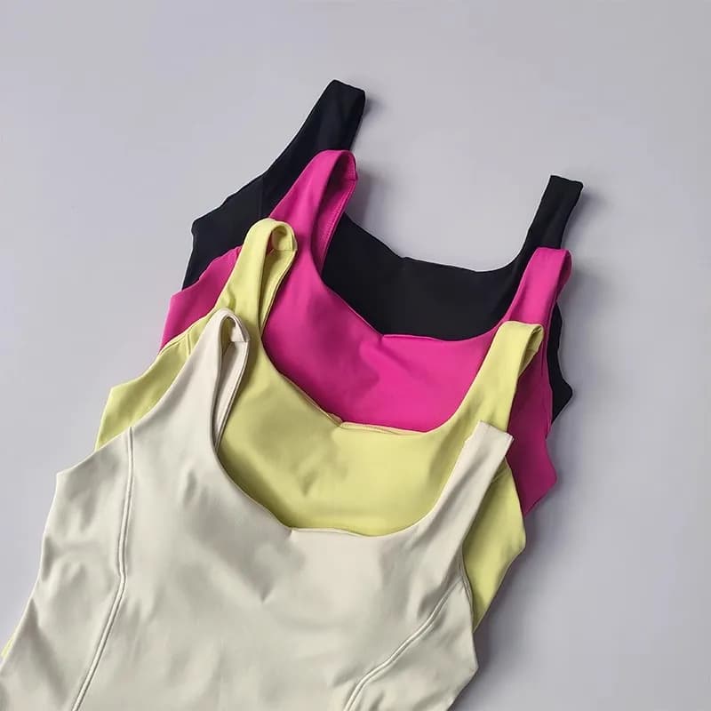 Soutien-gorge sportif sans coutures femme - Bustier tubulaire pêche confortable streetwear