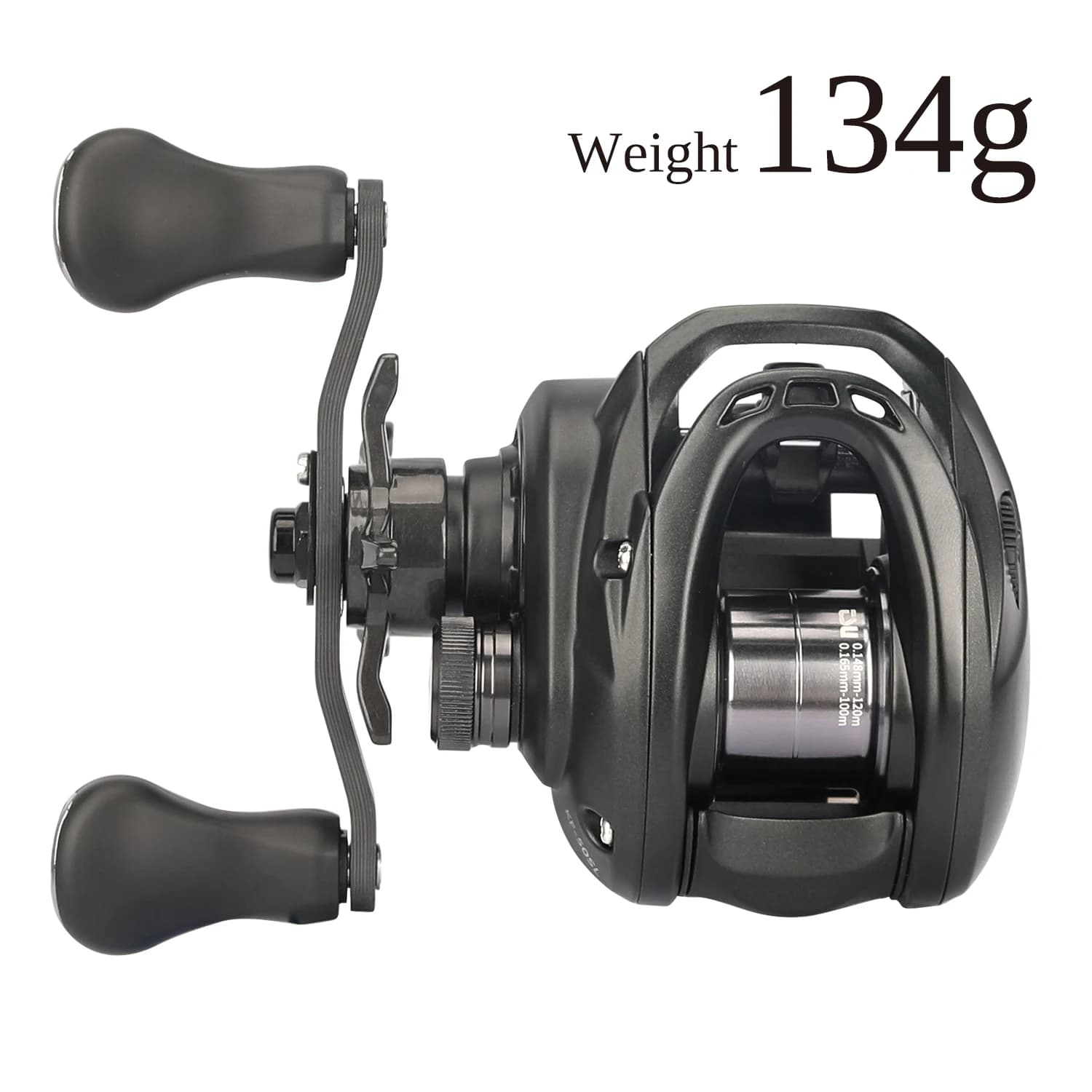 Moulinet Baitcasting Ultraléger 135g TSURINOYA Dark Wolf 50S 7.1:1 pour pêche précise et lancers légers