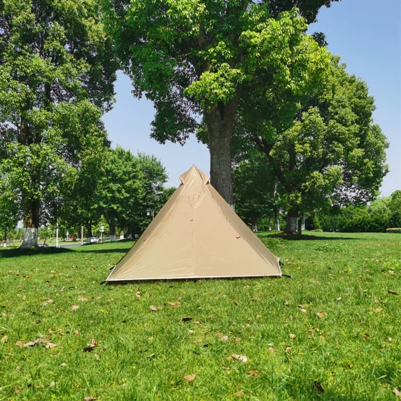 Tente ultralégère 1 personne 4 saisons - Tente pyramide sans tige pour randonnée et camping étanche