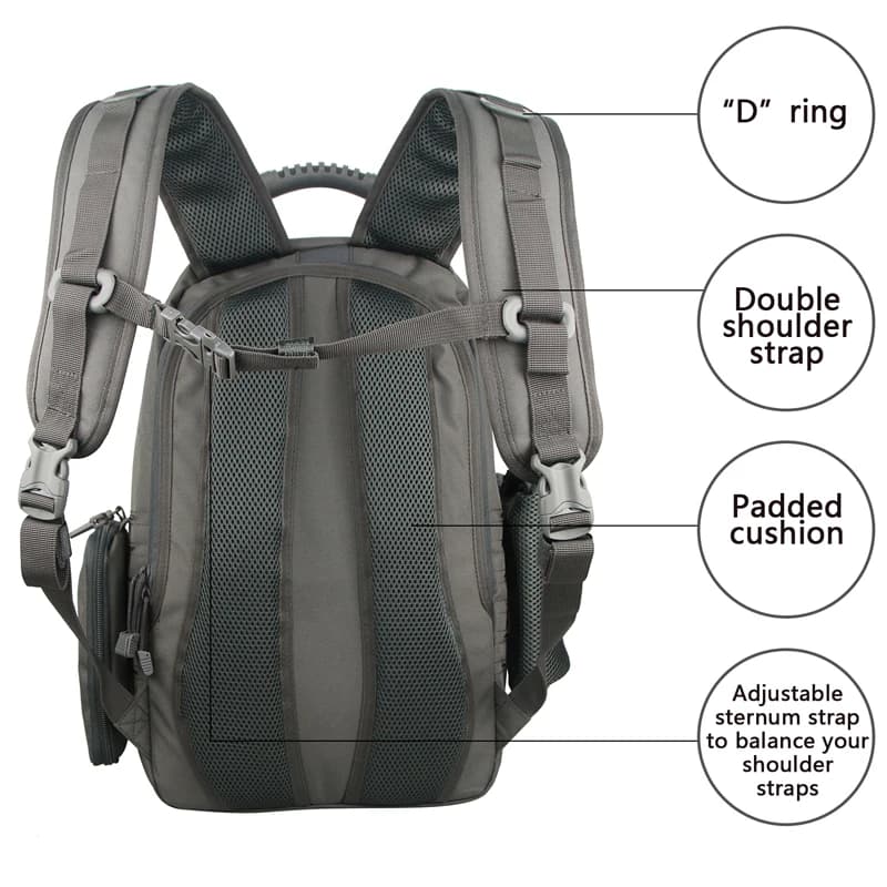 Sac à dos militaire étanche 35L pour pêche - Multifonction avec compartiment ordinateur portable