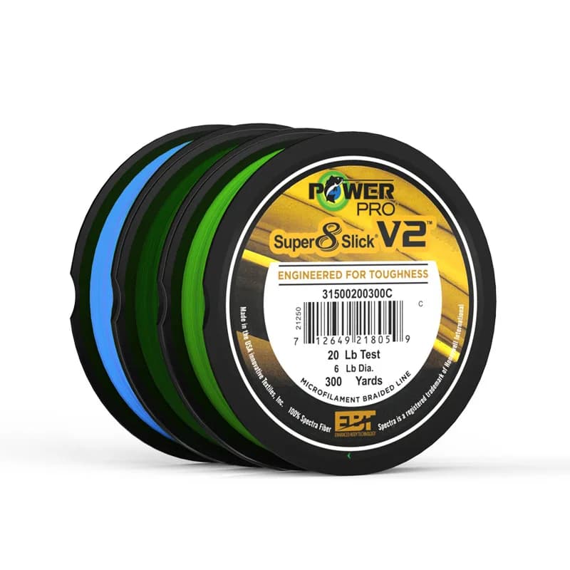 Ligne pêche POWER PRO SSV2 275m PE 8 brins - Tresse Spectra originale USA pour pêche sportive
