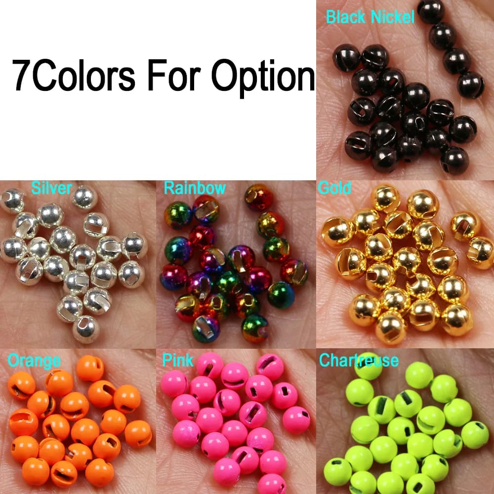 Perles de Tungstène à Fente 100mm pour Montage de Mouches Jig Nymphe Scud - Matériel Pêche