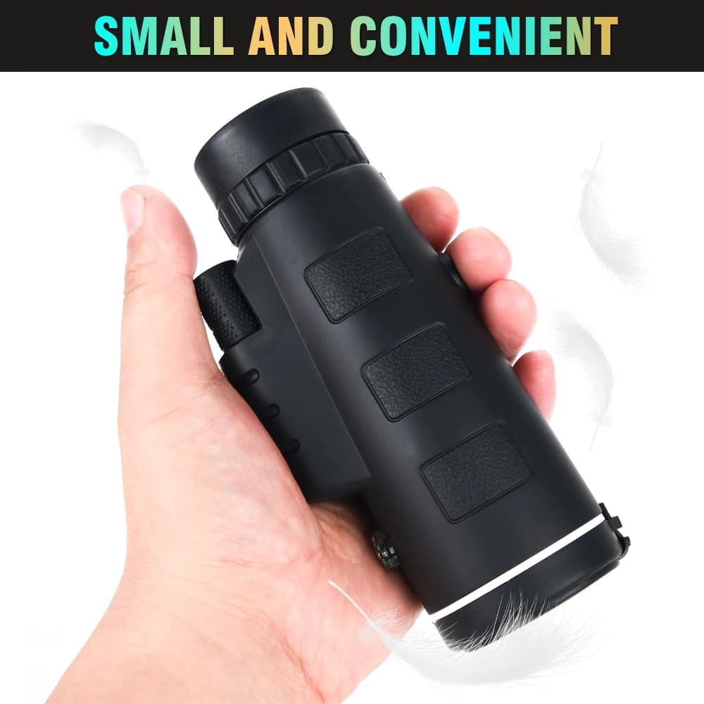 Télescope monoculaire 80x100 HD étanche - Portable longue portée avec trépied en alliage pour extérieur