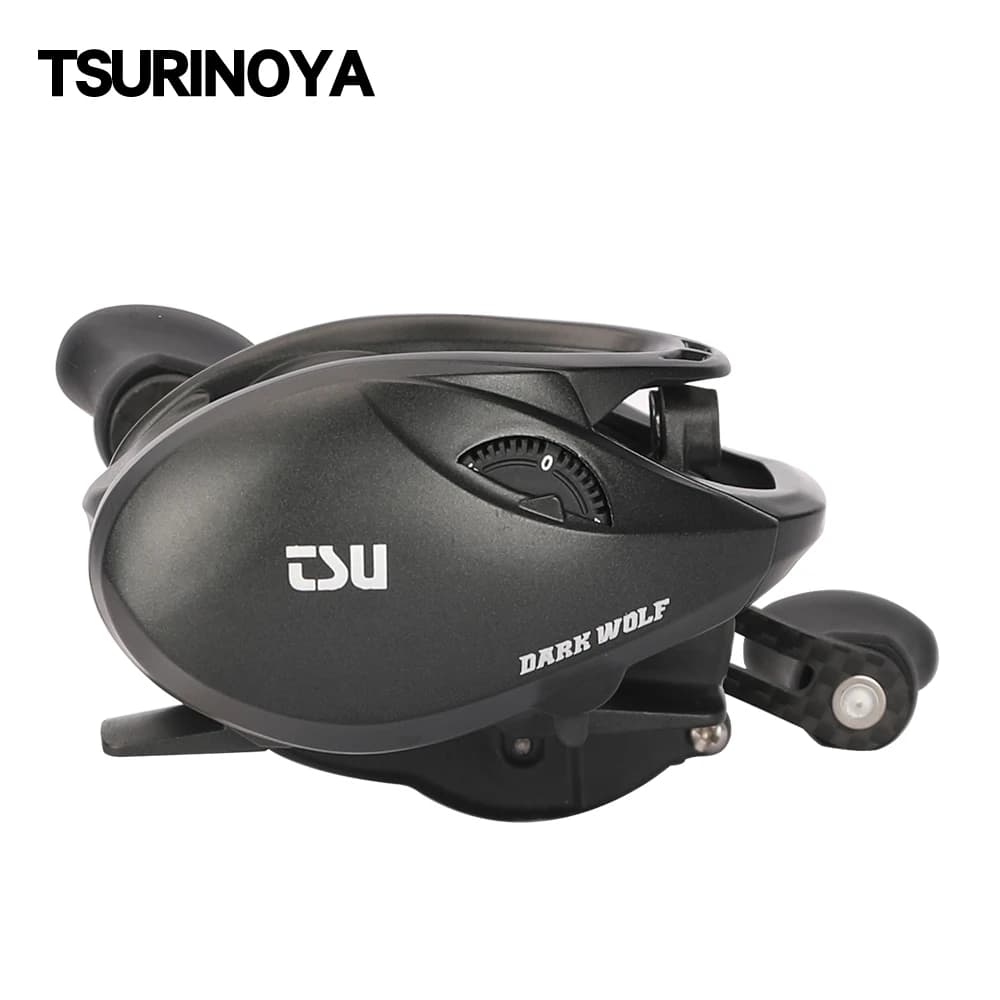 Moulinet Baitcasting Ultraléger 135g TSURINOYA Dark Wolf 50S 7.1:1 pour pêche précise et lancers légers