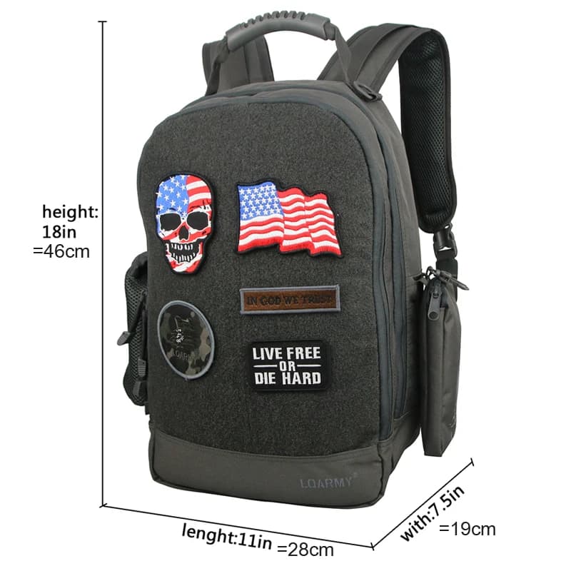 Sac à dos militaire étanche 35L pour pêche - Multifonction avec compartiment ordinateur portable