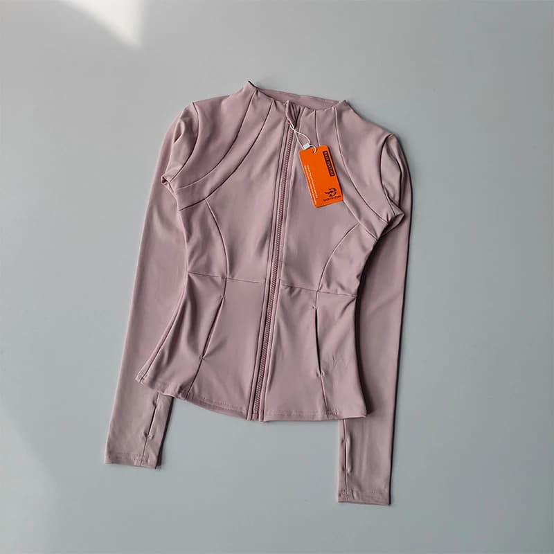 Manteau sport femme coupe cintrée - Séchage rapide automne hiver - Pour yoga et activités fitness