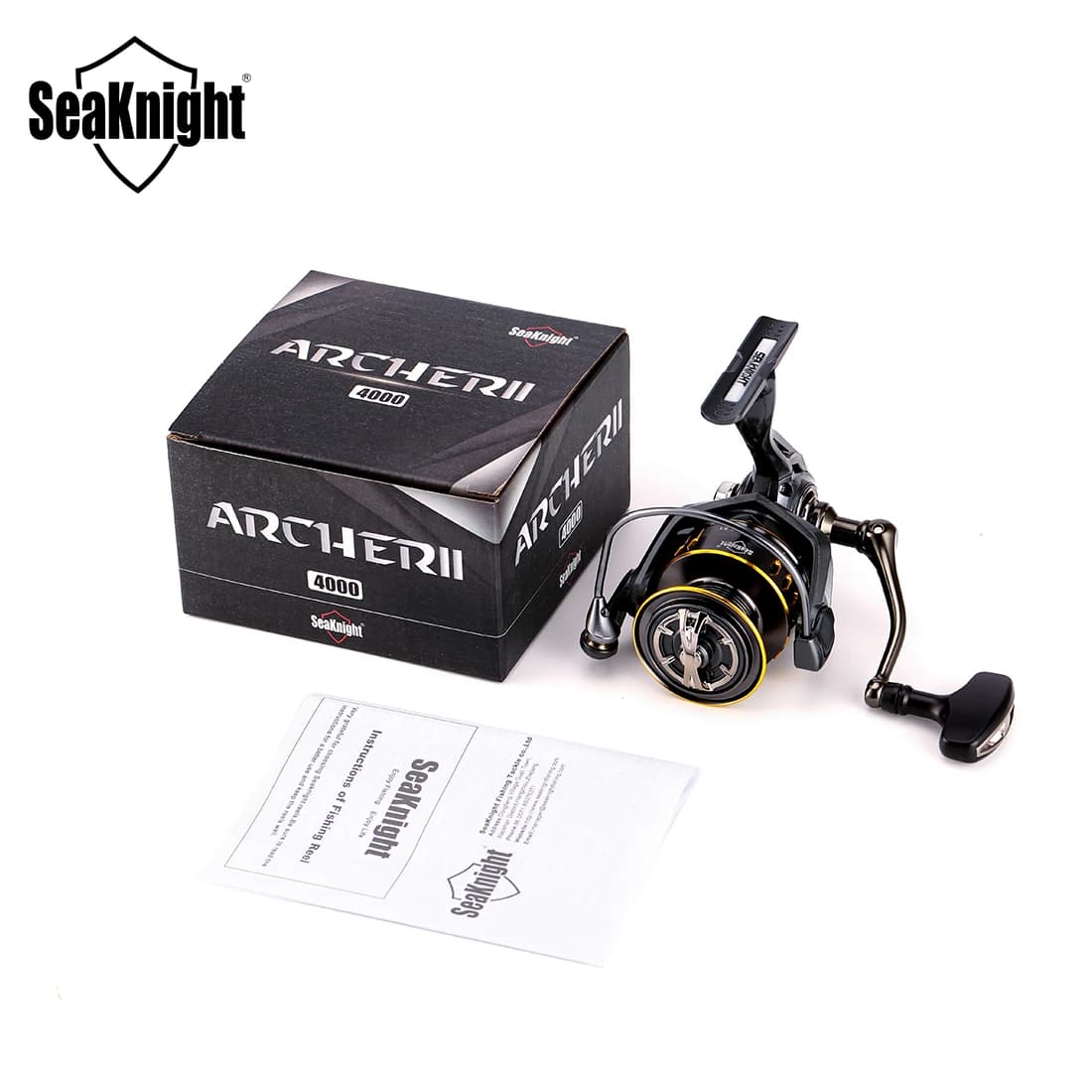 Moulinet de pêche SeaKnight ARCHER2 5.2:1 Super Fort CNC - Roue 12-28LB pour eau douce