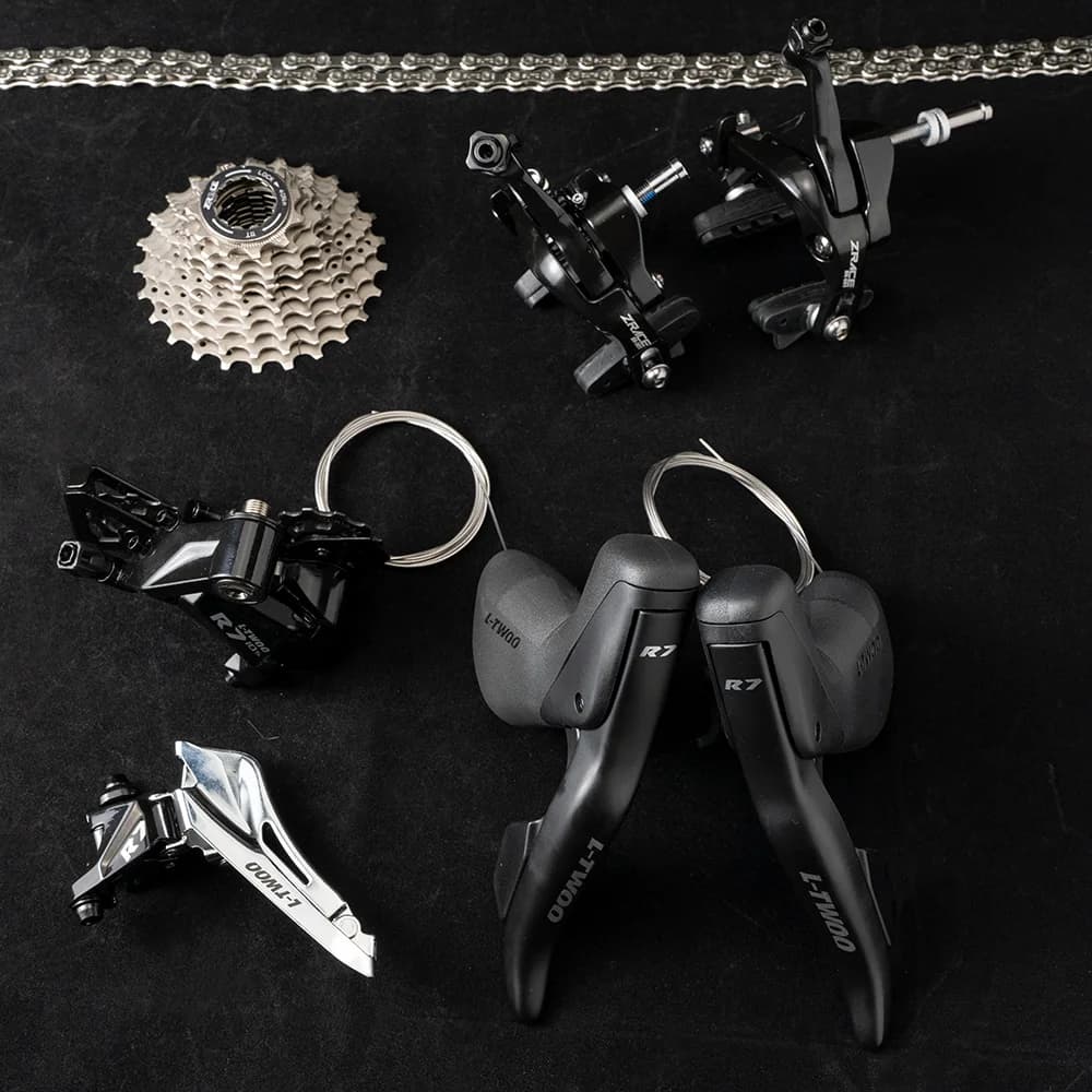 Groupe transmission LTWOO R7 2x10 vitesses avec freins ZRACE pour vélo route pêche et cyclotourisme