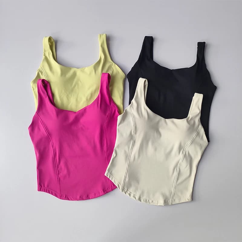 Soutien-gorge sportif sans coutures femme - Bustier tubulaire pêche confortable streetwear
