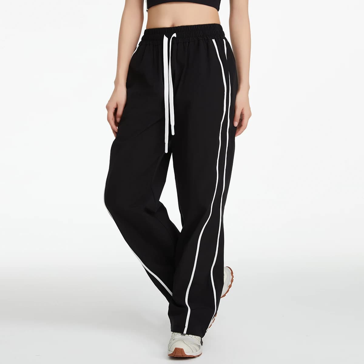 Pantalon sport femme alpinisme coupe-vent ample jambes larges séchage rapide protection solaire été
