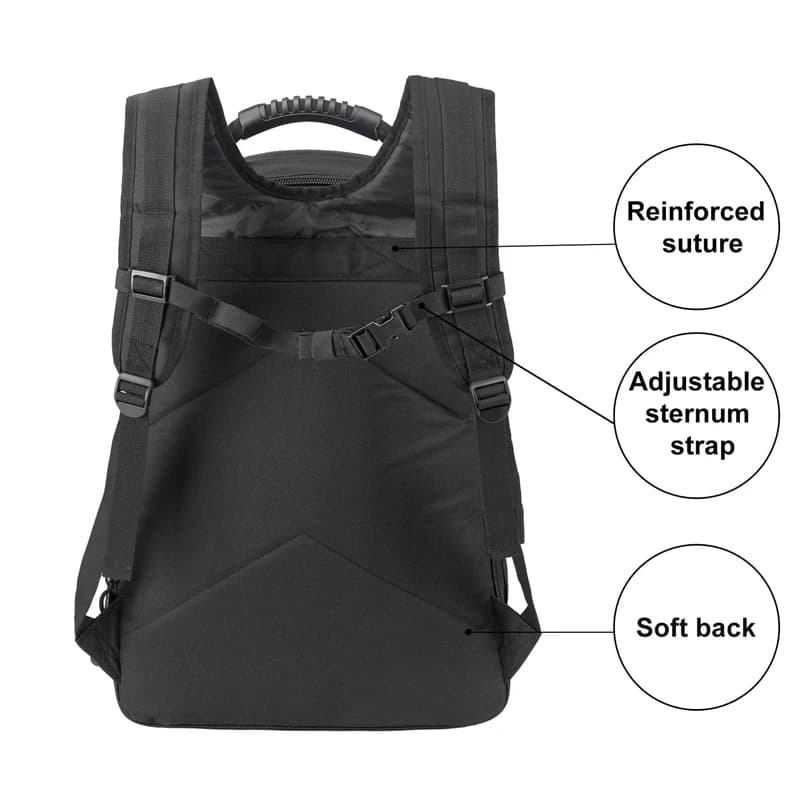 Sac à Dos Homme 60L Randonnée Camping Chasse : Sac Souple 3P Voyage Plein Air Polyvalent