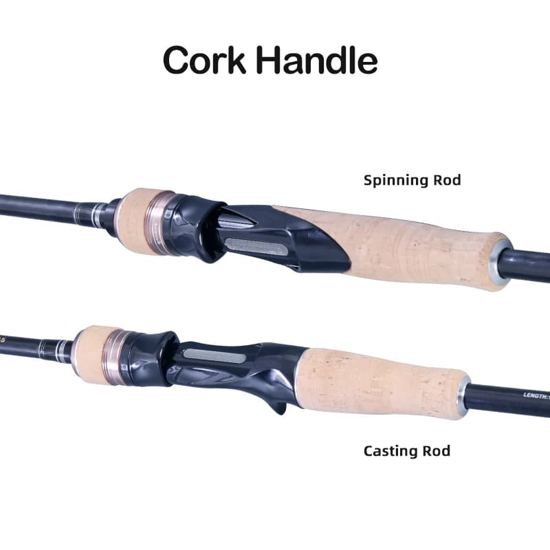 Canne à pêche PURELURE FIAMMA - Combo carbone universel avec poignée liège pour lancer longue distance