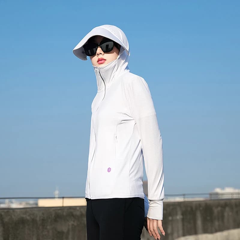 Vêtements d'été fins pour couple - Protection solaire UV, soie glacée respirante, sport et loisirs extérieurs