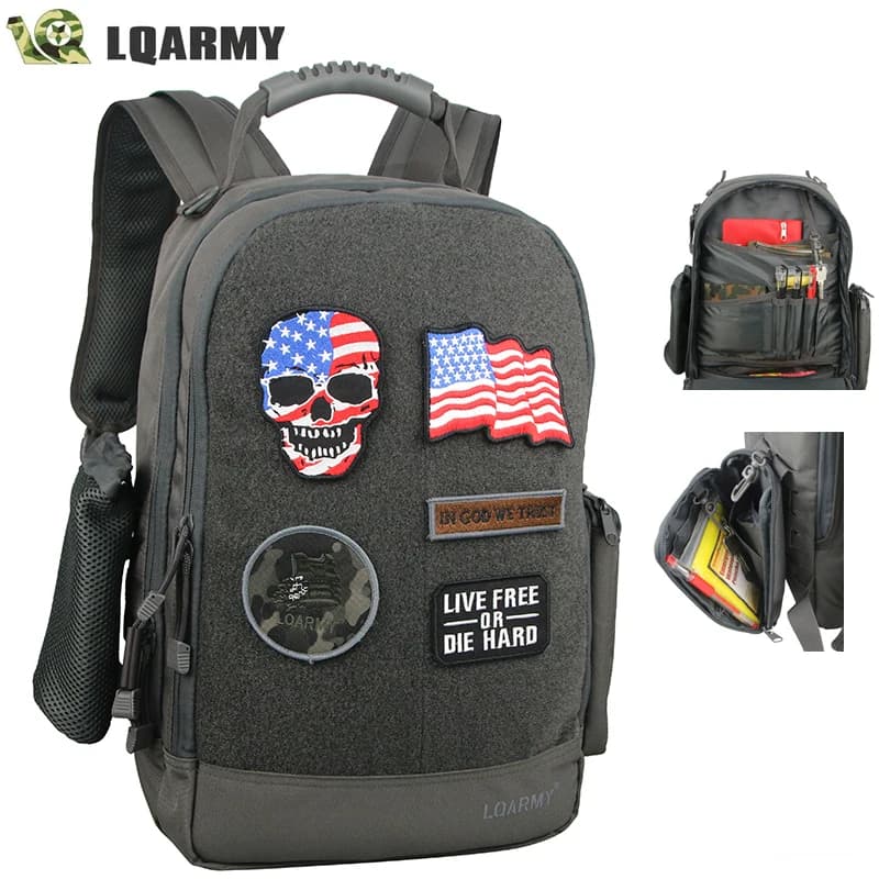 Sac à dos militaire étanche 35L pour pêche - Multifonction avec compartiment ordinateur portable