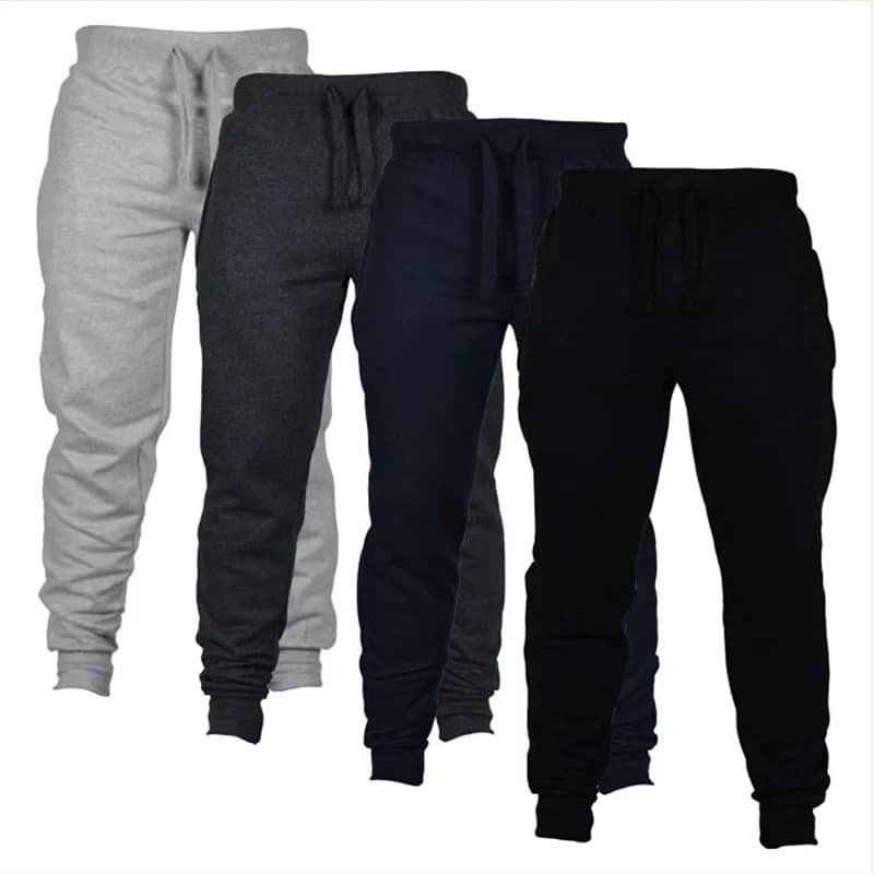 Pantalon jogging homme entraînement athlétique coupe ample doublé polaire confort printemps automne