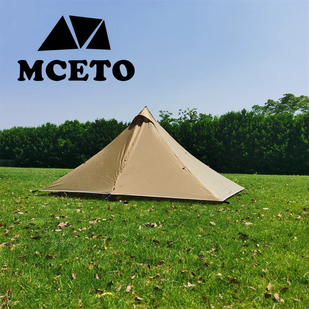 Tente ultralégère 1 personne 4 saisons - Tente pyramide sans tige pour randonnée et camping étanche
