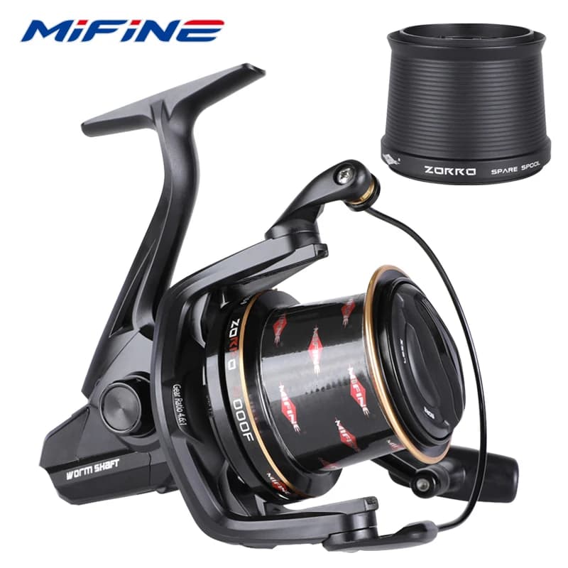 Moulinet carpe MIFINE ZORRO série 8000-10000 frein 18KG 6+1BB pour pêche en mer professionnelle