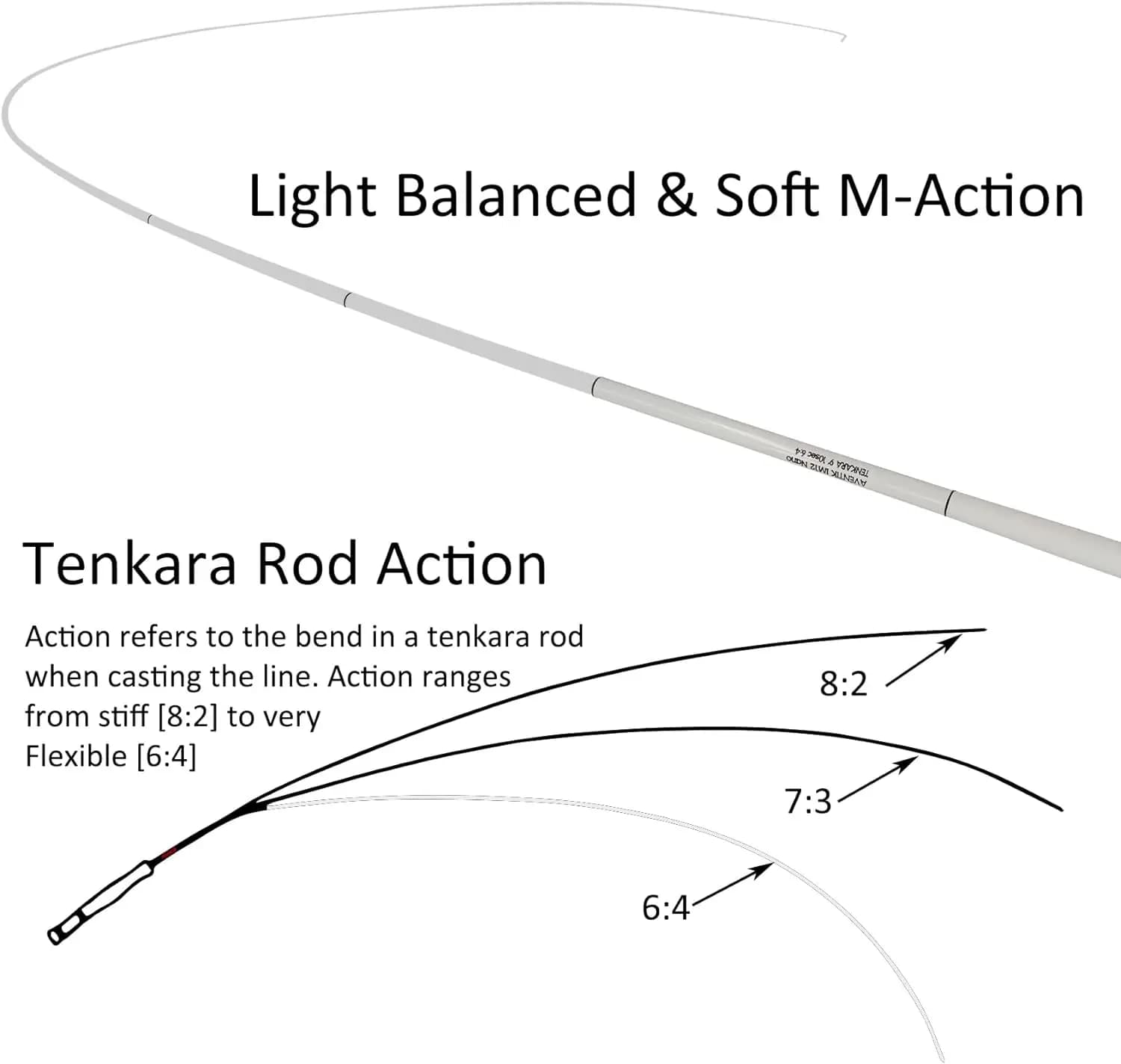 Canne Tenkara Aventik 9-13ft ultra légère pour pêche à la mouche en rivière et petite rivière