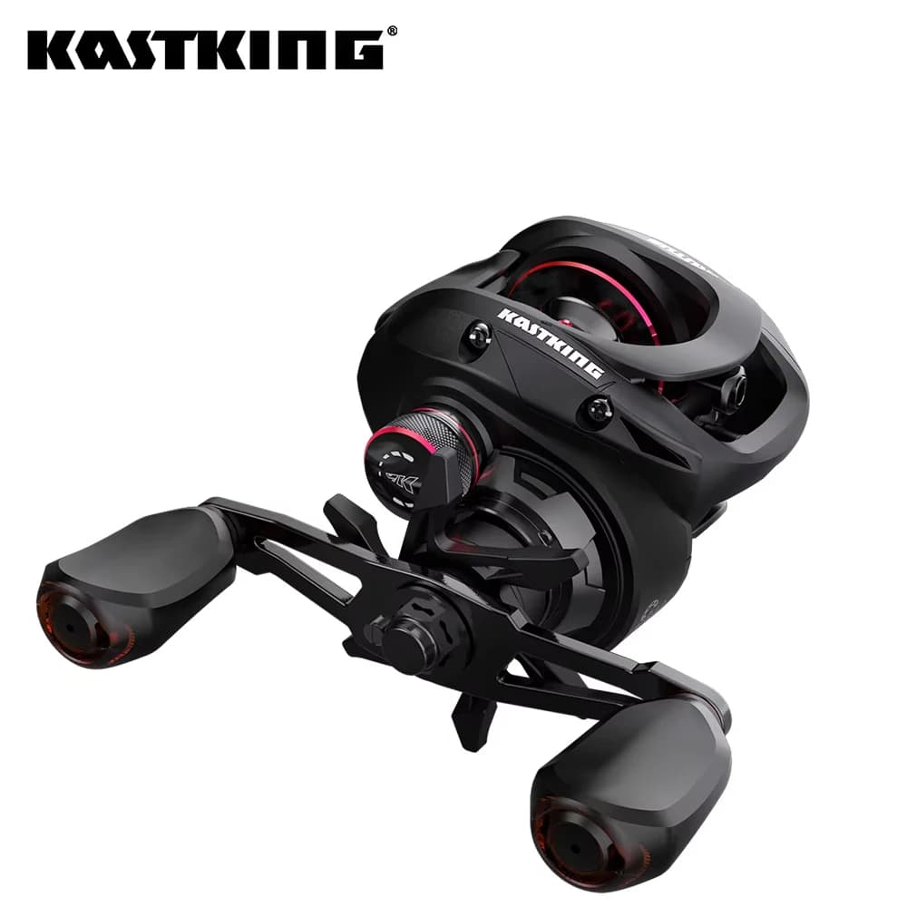 Moulinet baitcasting KastKing Brutus frein magnétique 7.2:1 - Moulinet de pêche puissance 8kg pour carnassiers