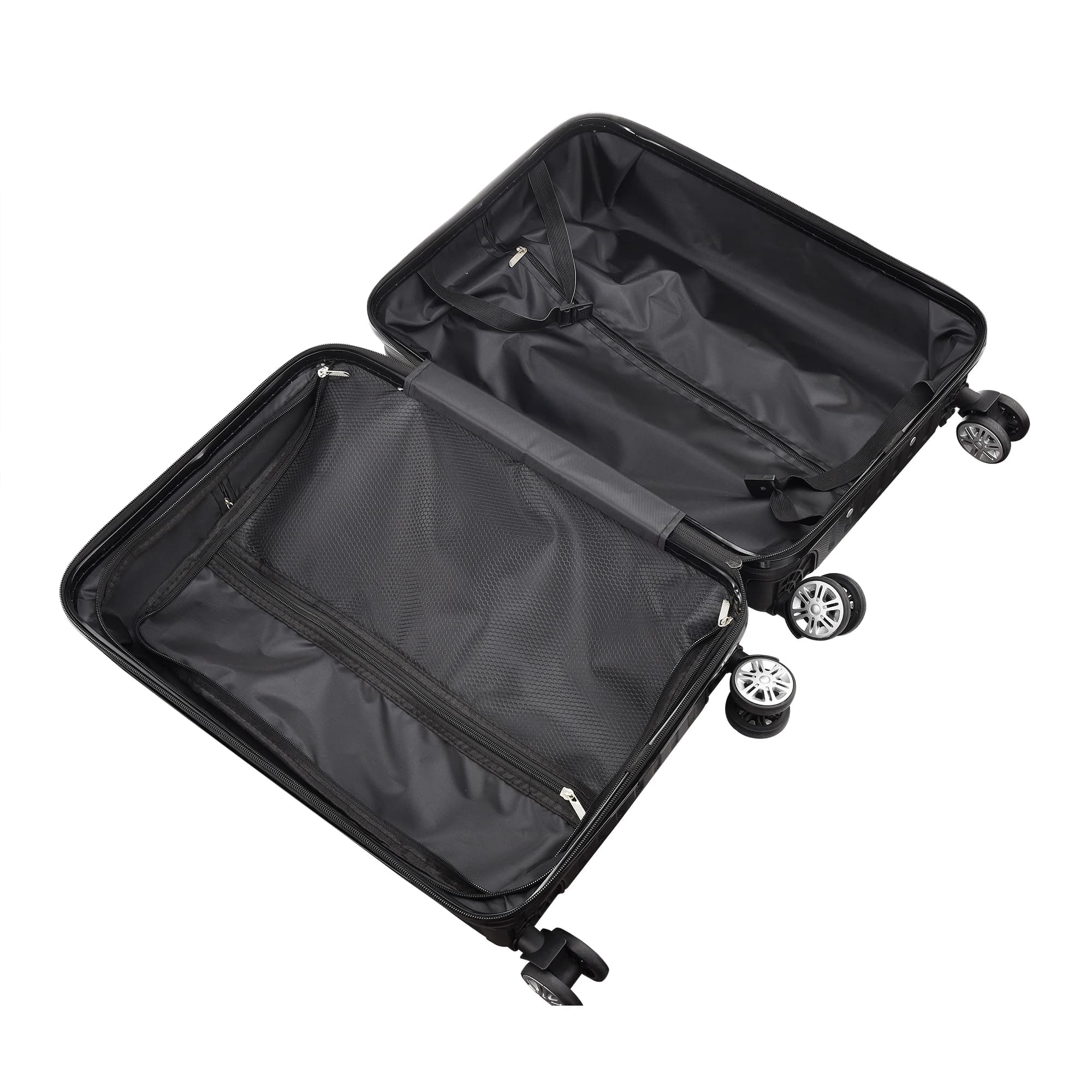 Set valises Comanlai 3 pièces TSA lock ABS 4 roues 28/24/20 pouces voyage trolley rigide