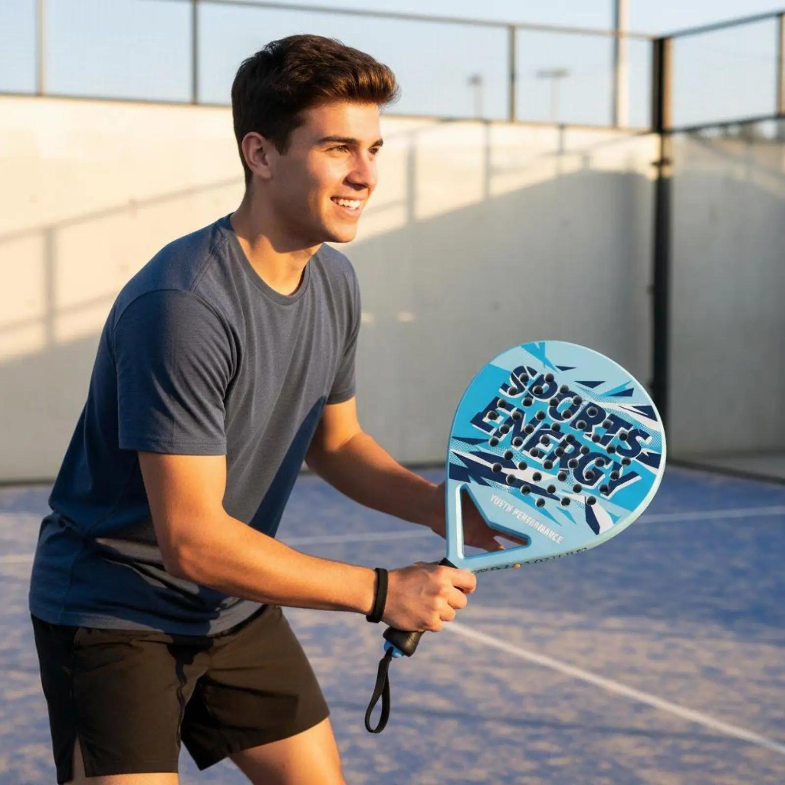 Set 2 raquettes padel débutants ABS léger grip antidérapant durable entraînement extérieur