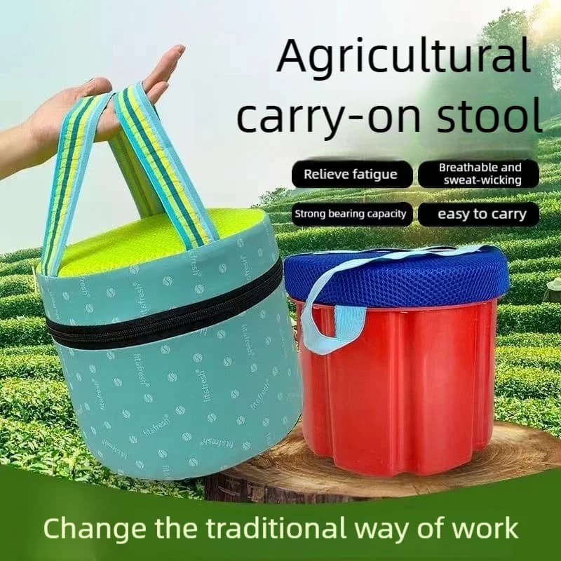 Tabouret rond portable léger jardin pêche plantation banc siège extérieur agricole pliable confortable