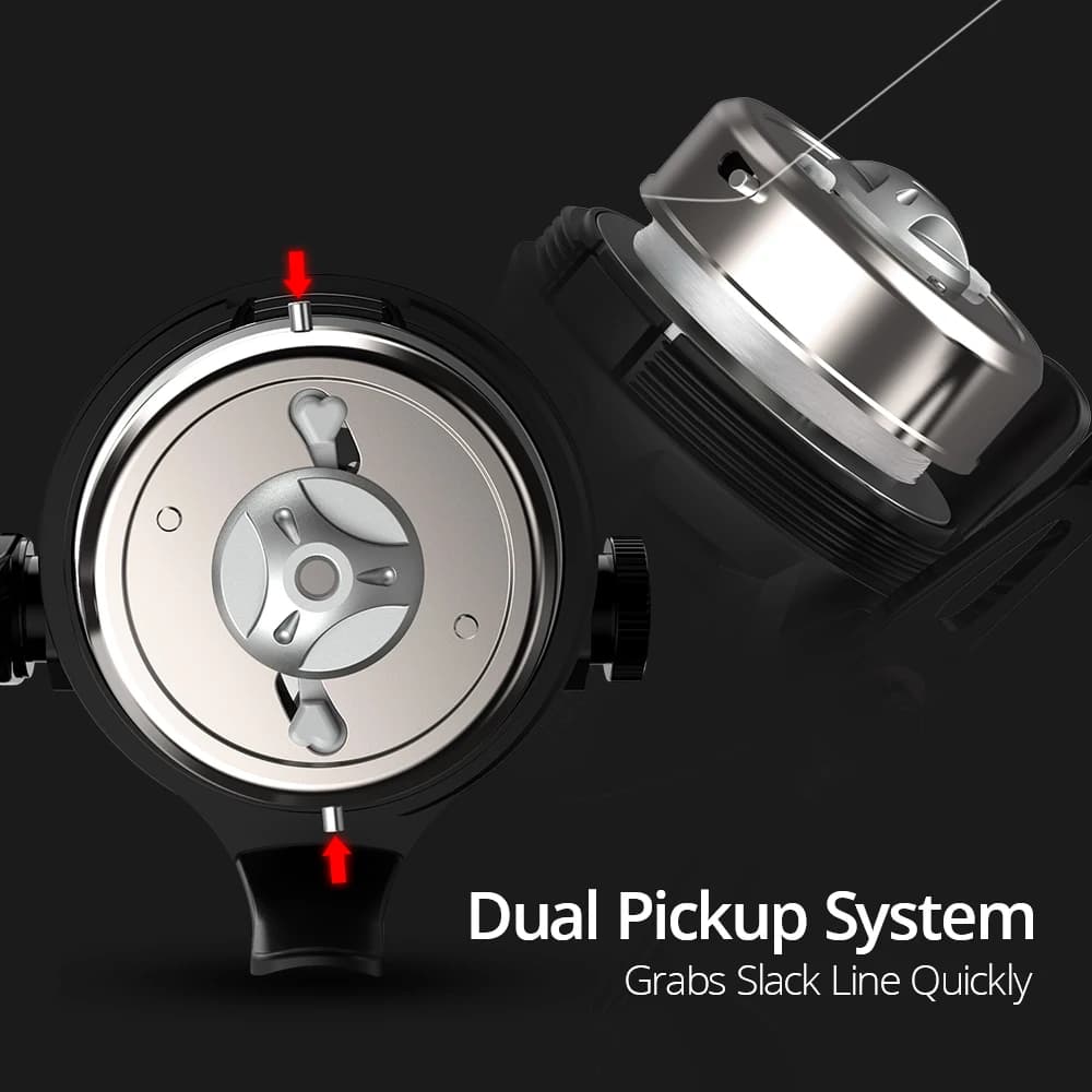 Moulinet spincast KastKing Brutus design push-button - Ratio 4.0:1 haute vitesse facile à utiliser