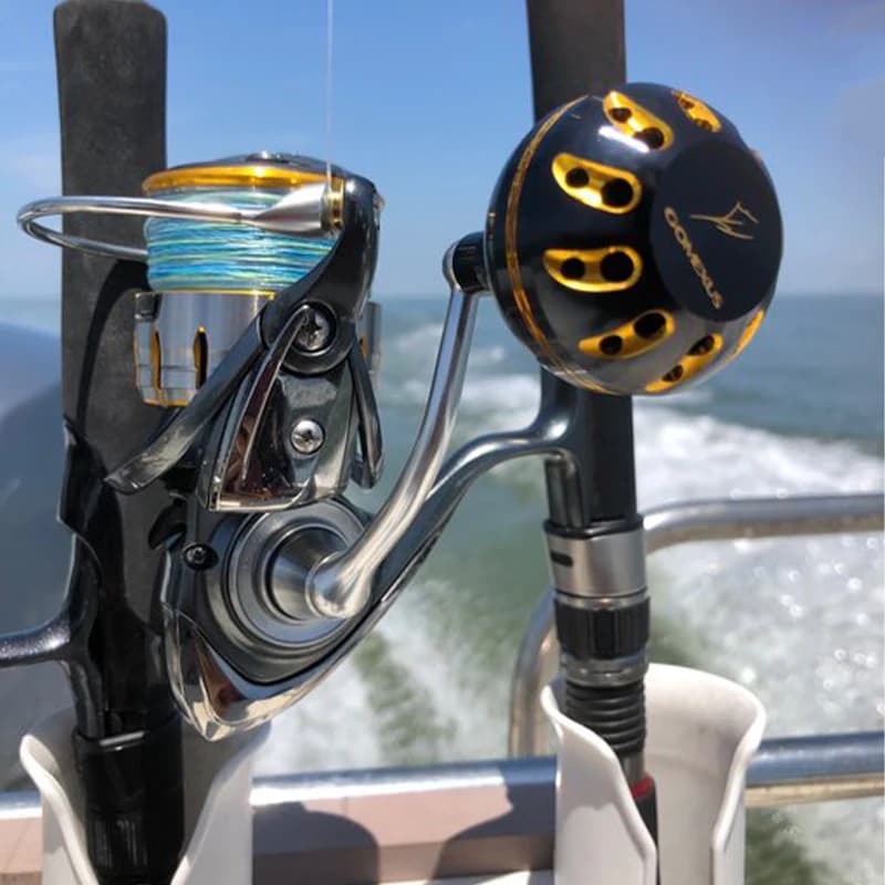 Poignée Gomexus pour moulinet Daiwa Shimano 3000-5000 modèle sedona 38-41mm pêche confort