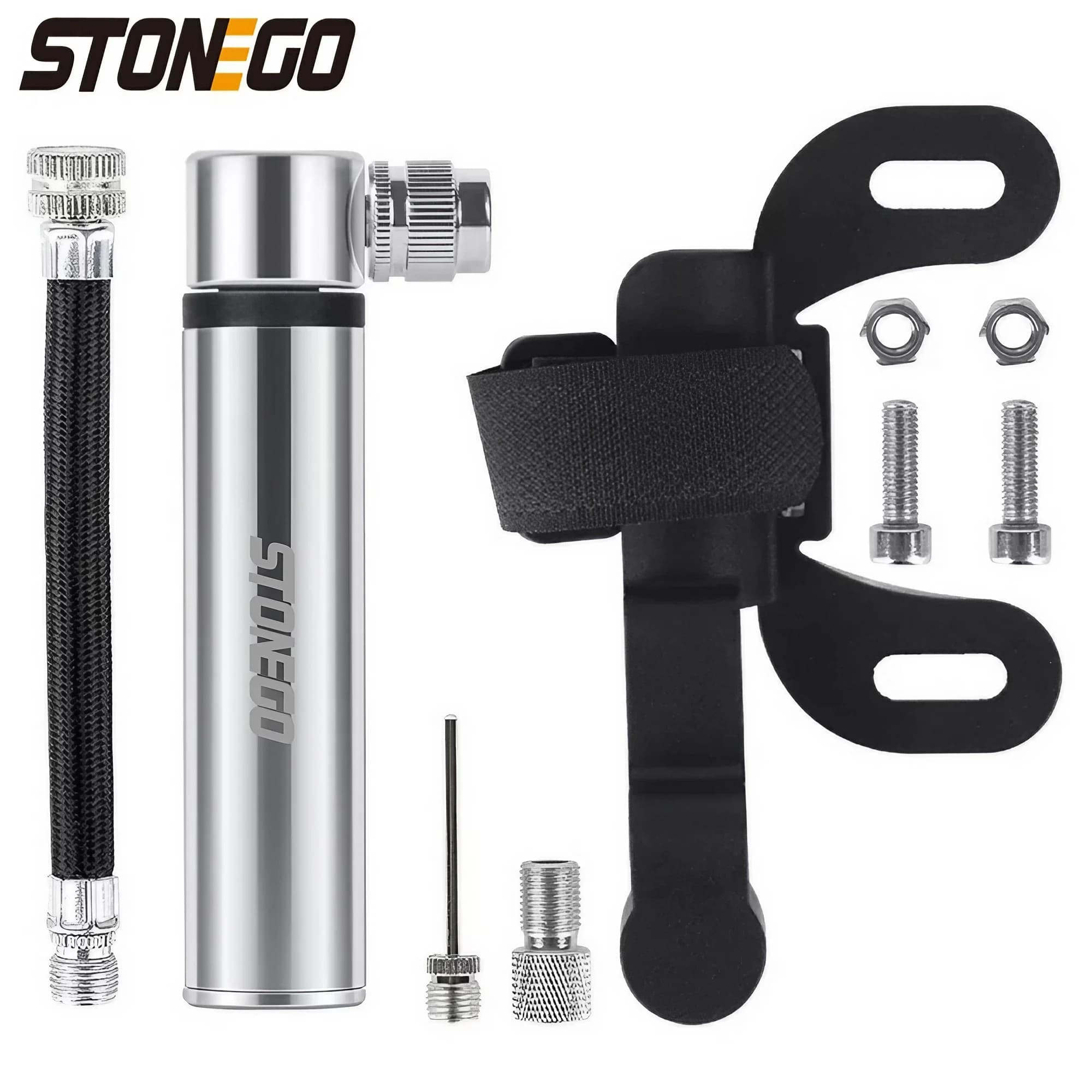 Mini pompe à vélo portable 120PSI ultralégère pour valves Presta/Schrader - Accessoire pêche mobile