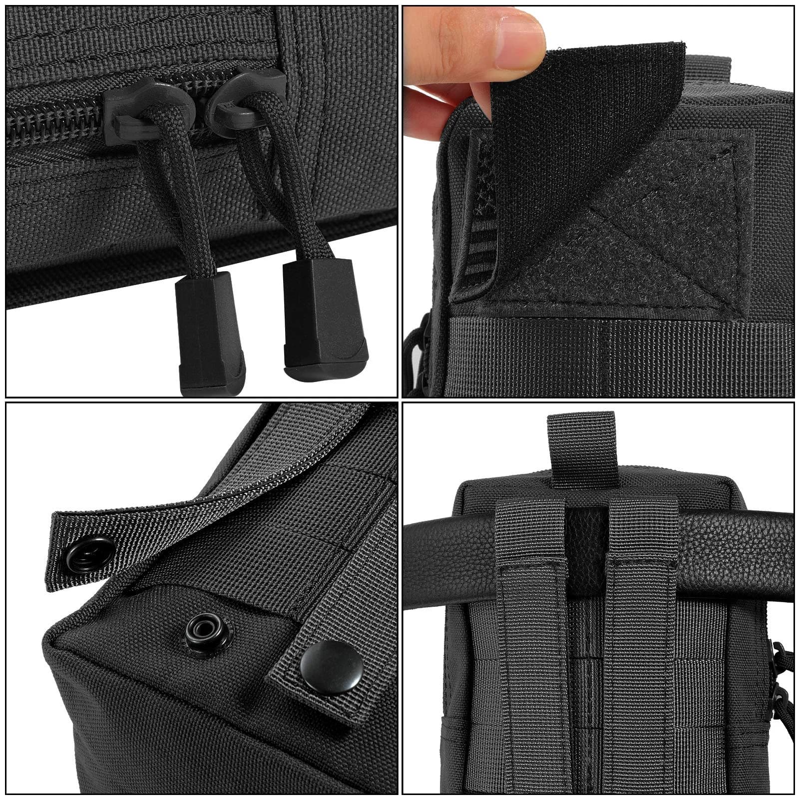 Poche tactique étanche Molle pour ceinture - Sac EDC pour chasse randonnée camping