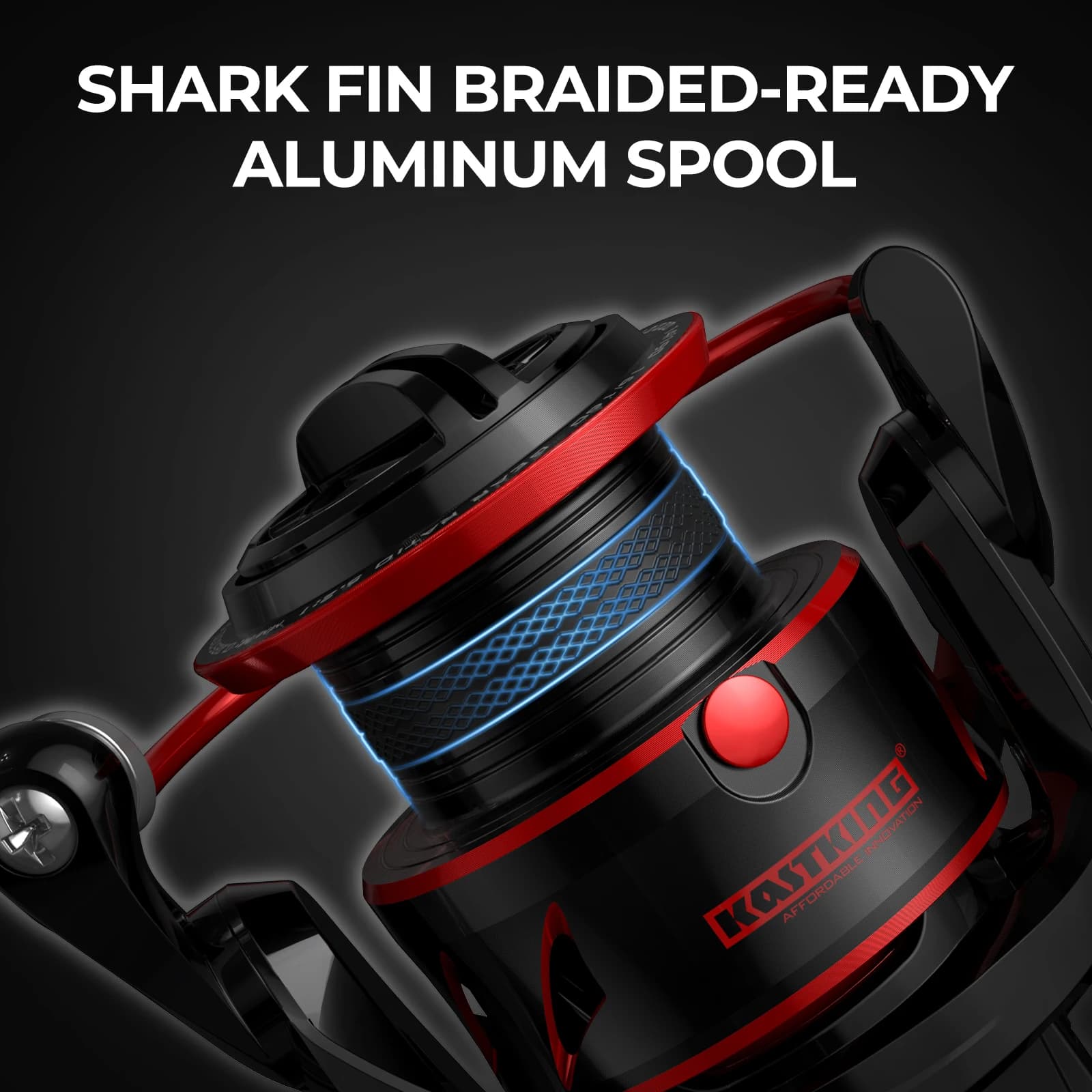 Moulinet de pêche spinning résistant à l'eau KastKing Sharky III 18KG pour brochet et perche