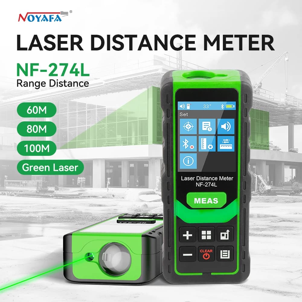 Télémètre laser vert Noyafa NF-274L 60m - Outil de mesure électronique pour pêche précise