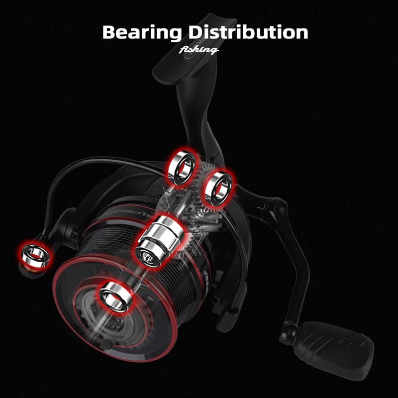 Moulinet MIFINE KUDO spinning 10kg frein 4.7:1 slow pitch mer métal pêche profonde