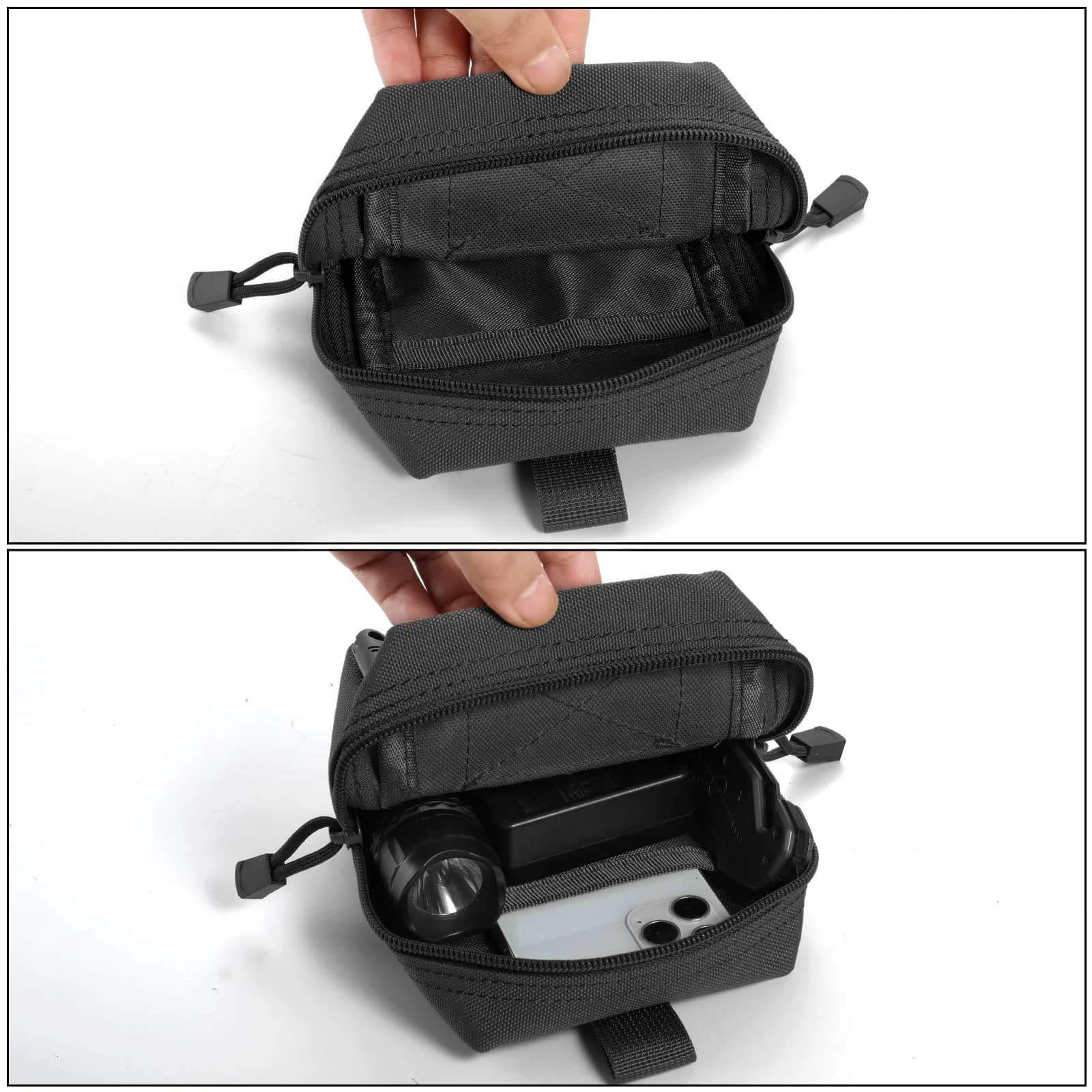 Poche tactique étanche Molle pour ceinture - Sac EDC pour chasse randonnée camping