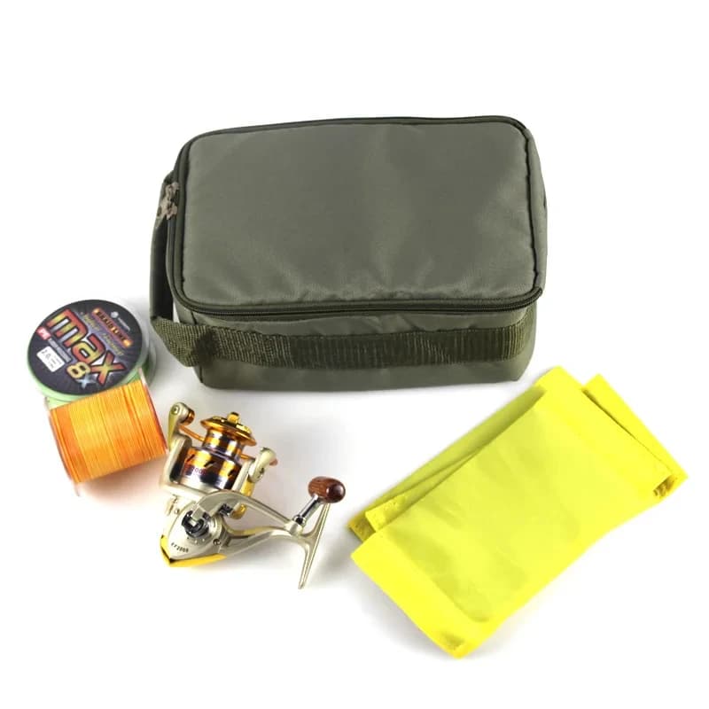 Sac 3 en 1 économique pour matériel de pêche - Sac de rangement pour moulinet, ligne et leurres - Équipement carpe