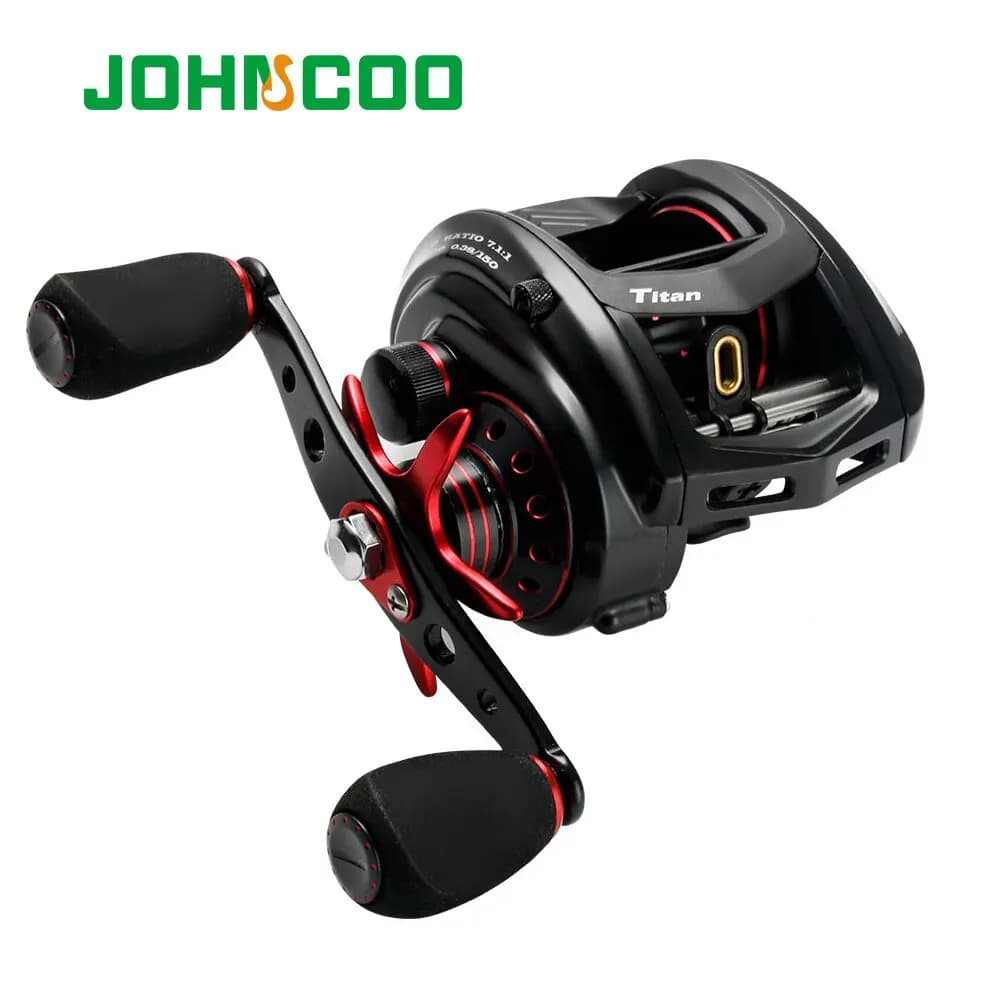 Moulinet casting gros jeu JOHNCOO MT200 13kg drag 11+1 roulements pour jigging et pêche sportive