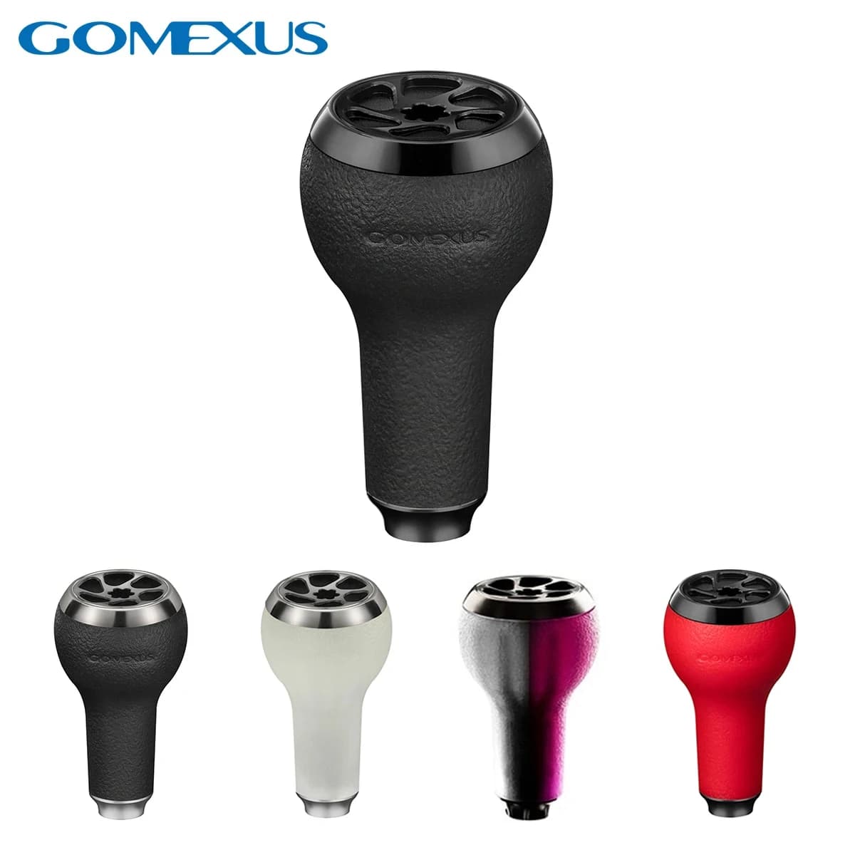 Poignée Gomexus TPE 27mm pour moulinets Shimano Daiwa, grip antidérapant pêche humide